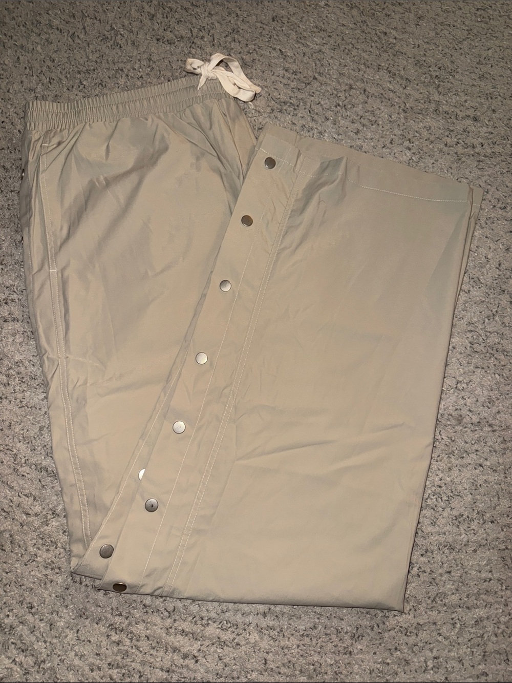 MNML Beige Snap-Button Jogger Pants